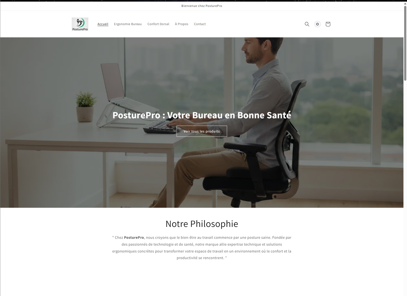 PosturePro E-commerce